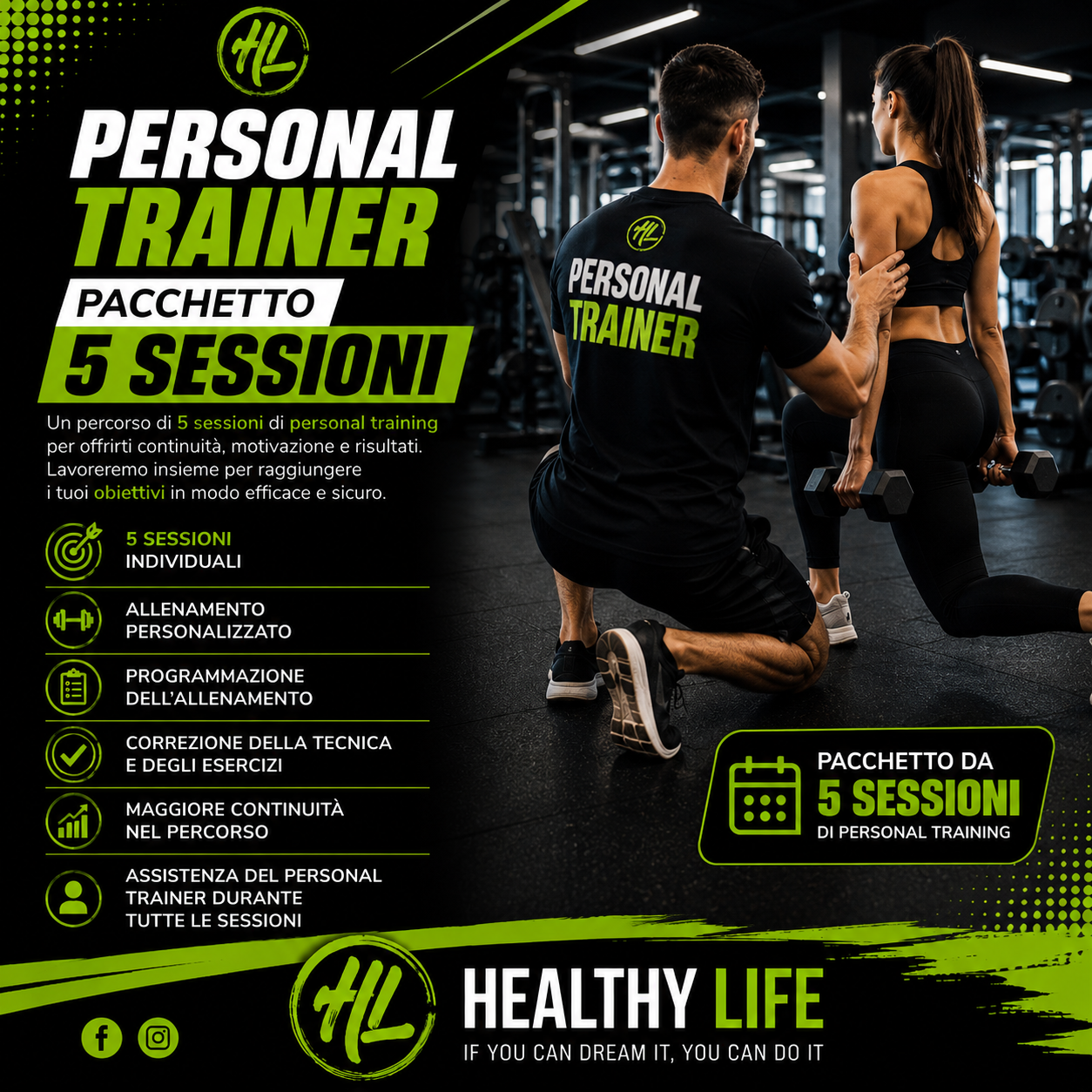 Personal Trainer- Pacchetto 5 sessioni