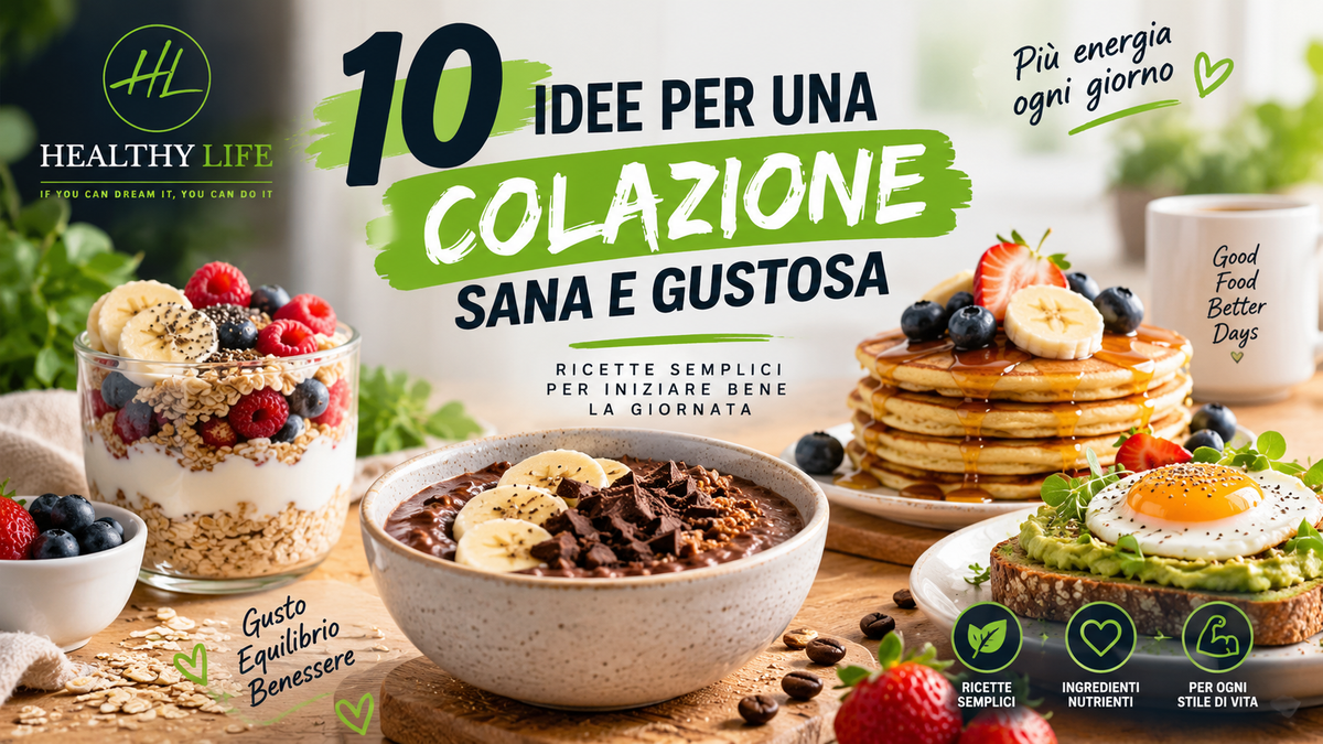 10 IDEE PER UNA COLAZIONE SANA E GUSTOSA