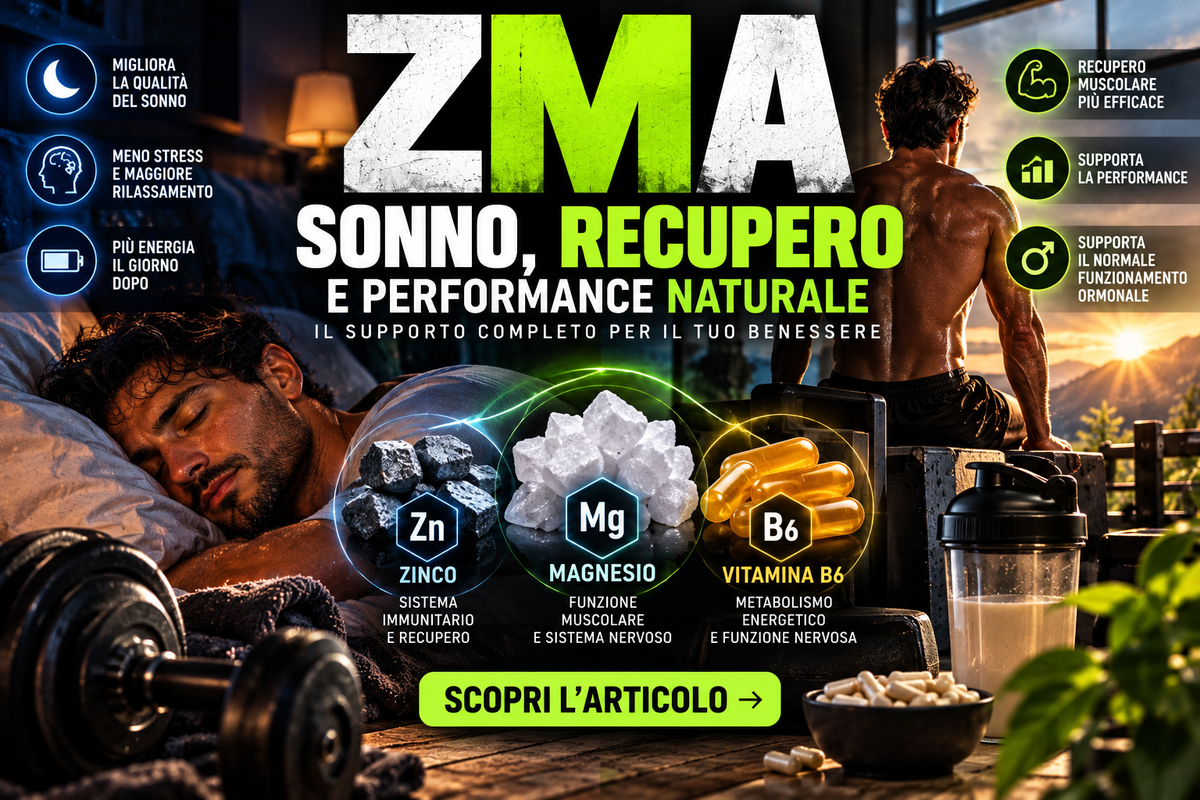 ZMA: A COSA SERVE? MAGNESIO, ZINCO E VITAMINA B6 PER SONNO E RECUPERO