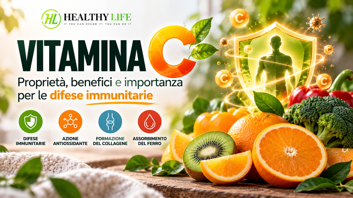 VITAMINA C: PROPRIETÀ, BENEFICI E IMPORTANZA PER LE DIFESE IMMUNITARIE