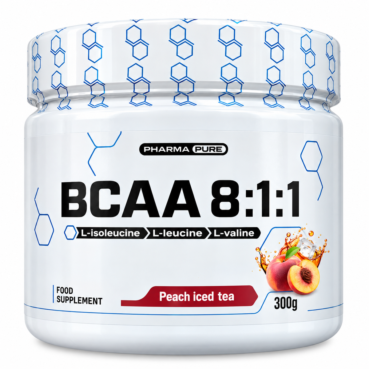 BCAA 8:1:1 PHARMA PURE – PEACH ICED TEA 300 G