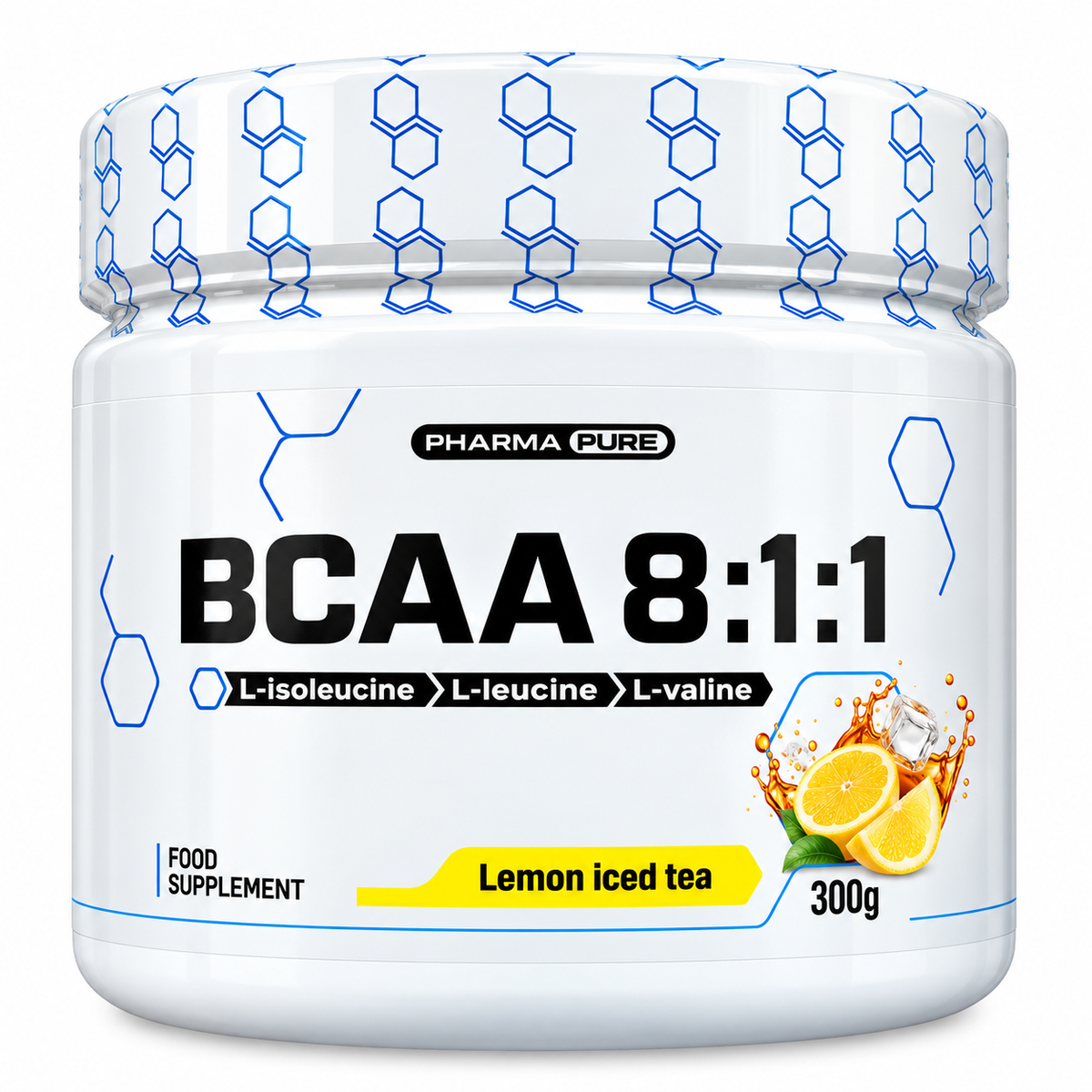 BCAA 8:1:1 PHARMA PURE – LEMON ICED TEA 300 G