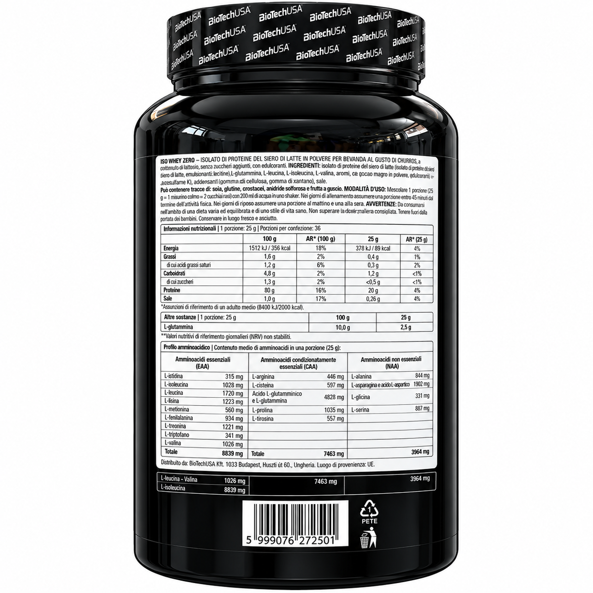 ISO WHEY ZERO – COLLECTOR’S EDITION – CHURROS – 908 G