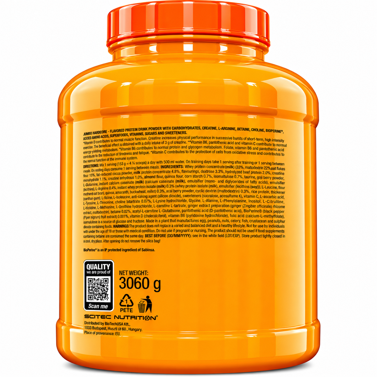 JUMBO HARDCORE 3060 G – SCITEC NUTRITION
