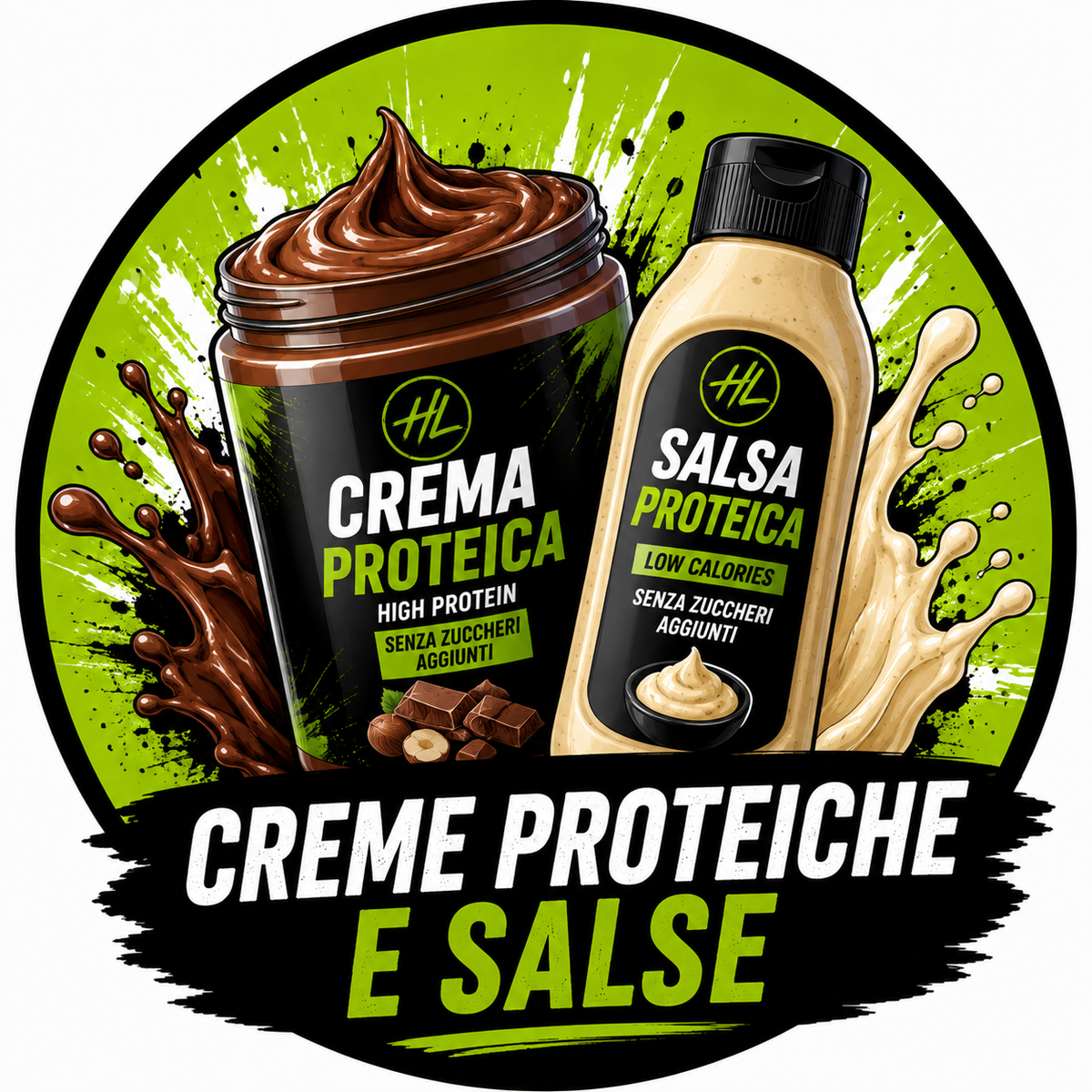Creme e salse proteiche