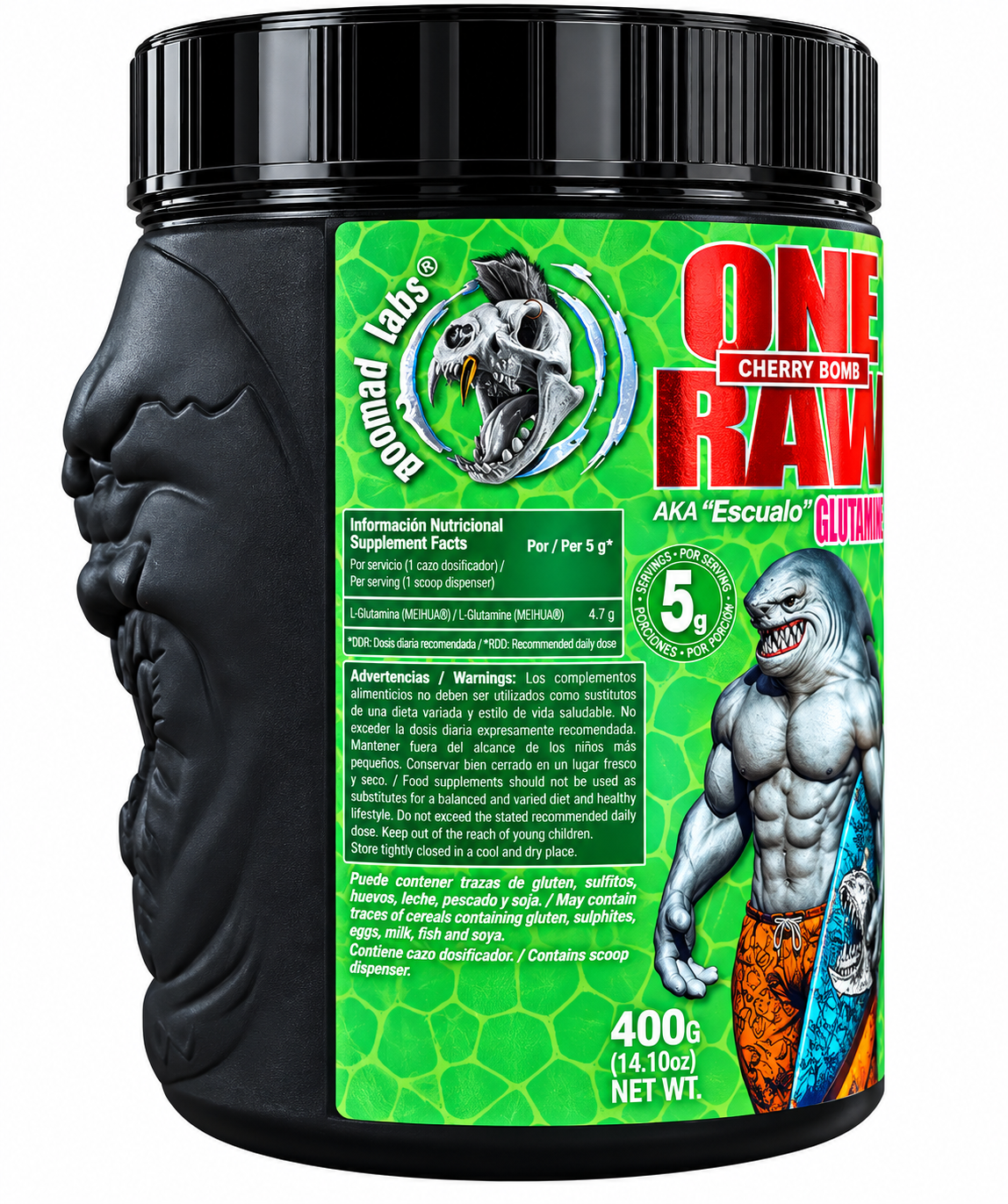 ONE RAW GLUTAMINE – CHERRY BOMB – 400 G