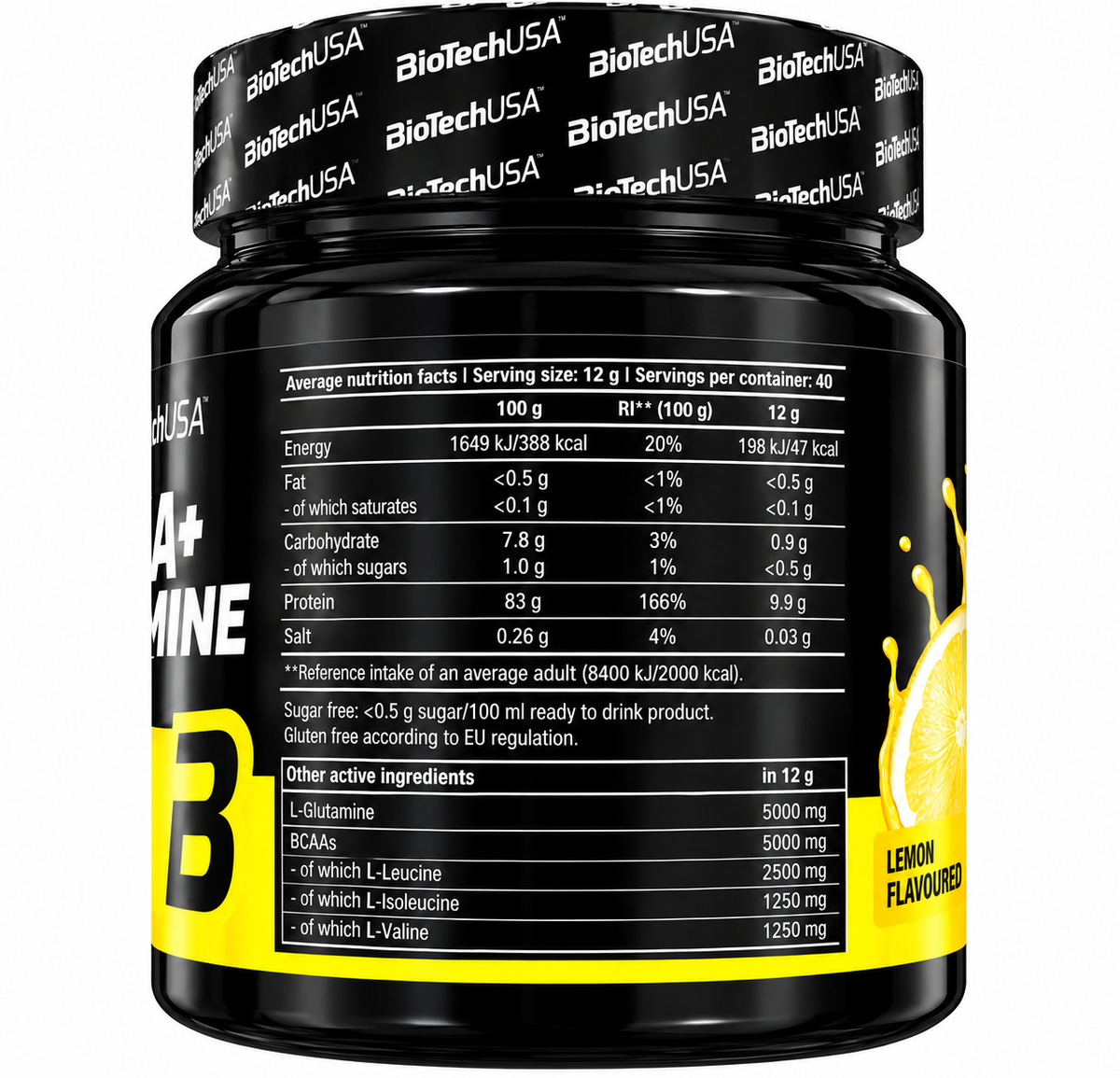 BIOTECHUSA BCAA + GLUTAMINE ZERO  400 G