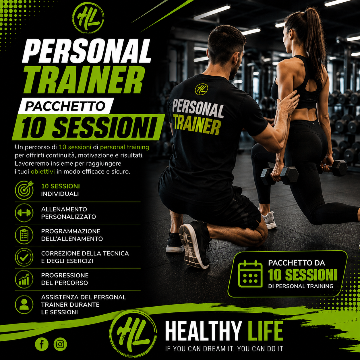 Personal Trainer- Pacchetto 10 Sessioni