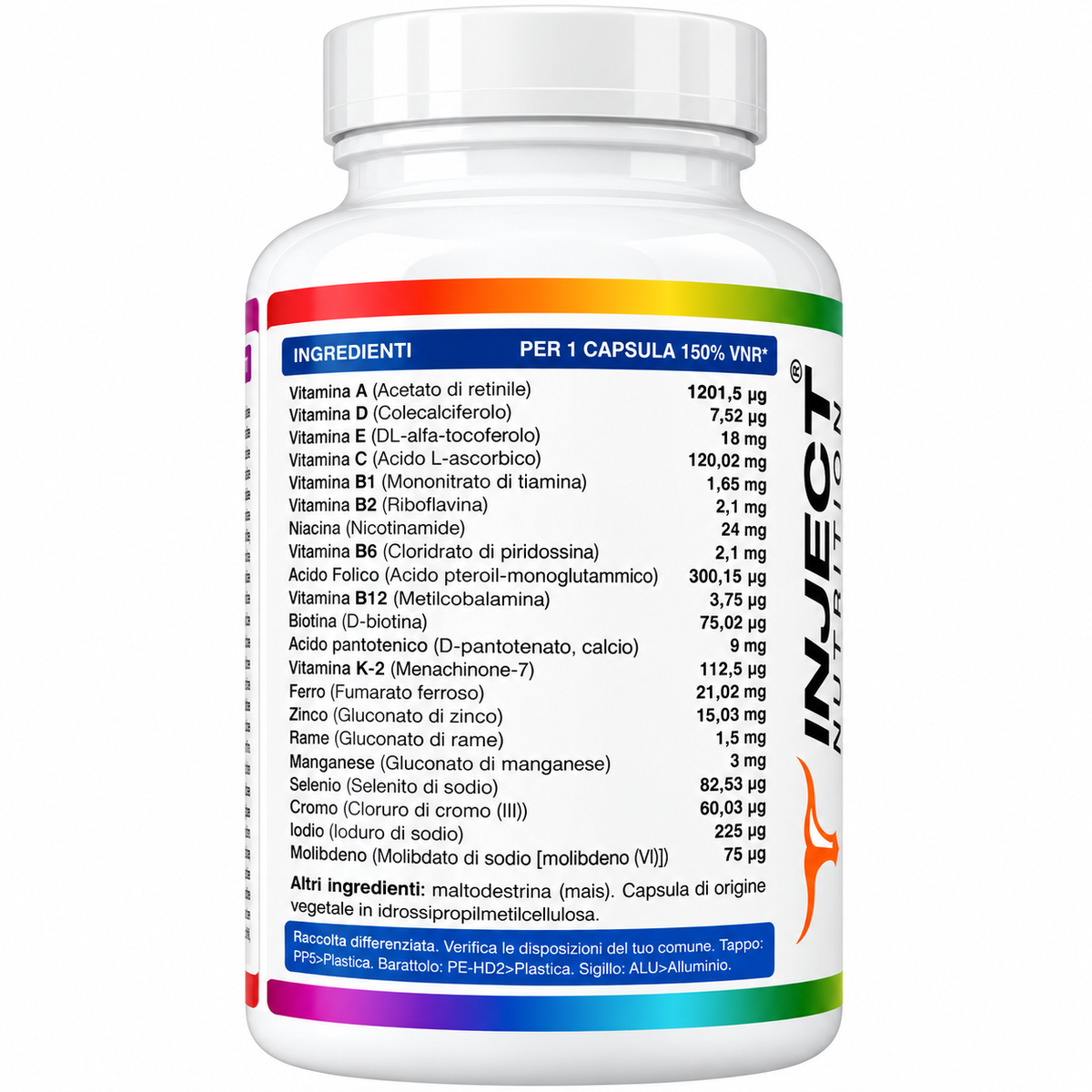 MULTI+ – MULTIVITAMINICO E MULTIMINERALE | 13 Vitamine + 8 Minerali