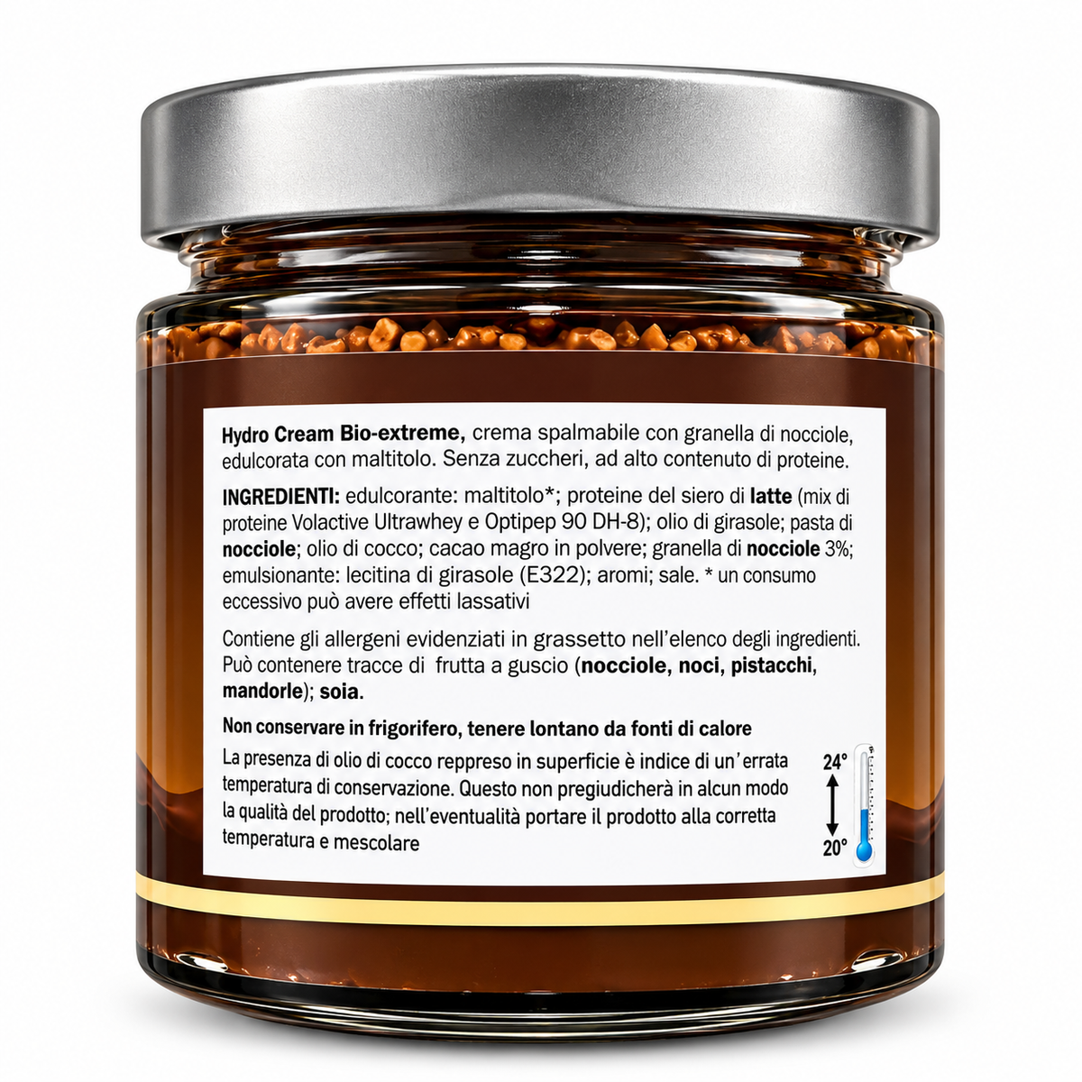HYDRO CREAM BIO-EXTREME – CREMA PROTEICA NOCCIOLATO CRUNCHY 380 G