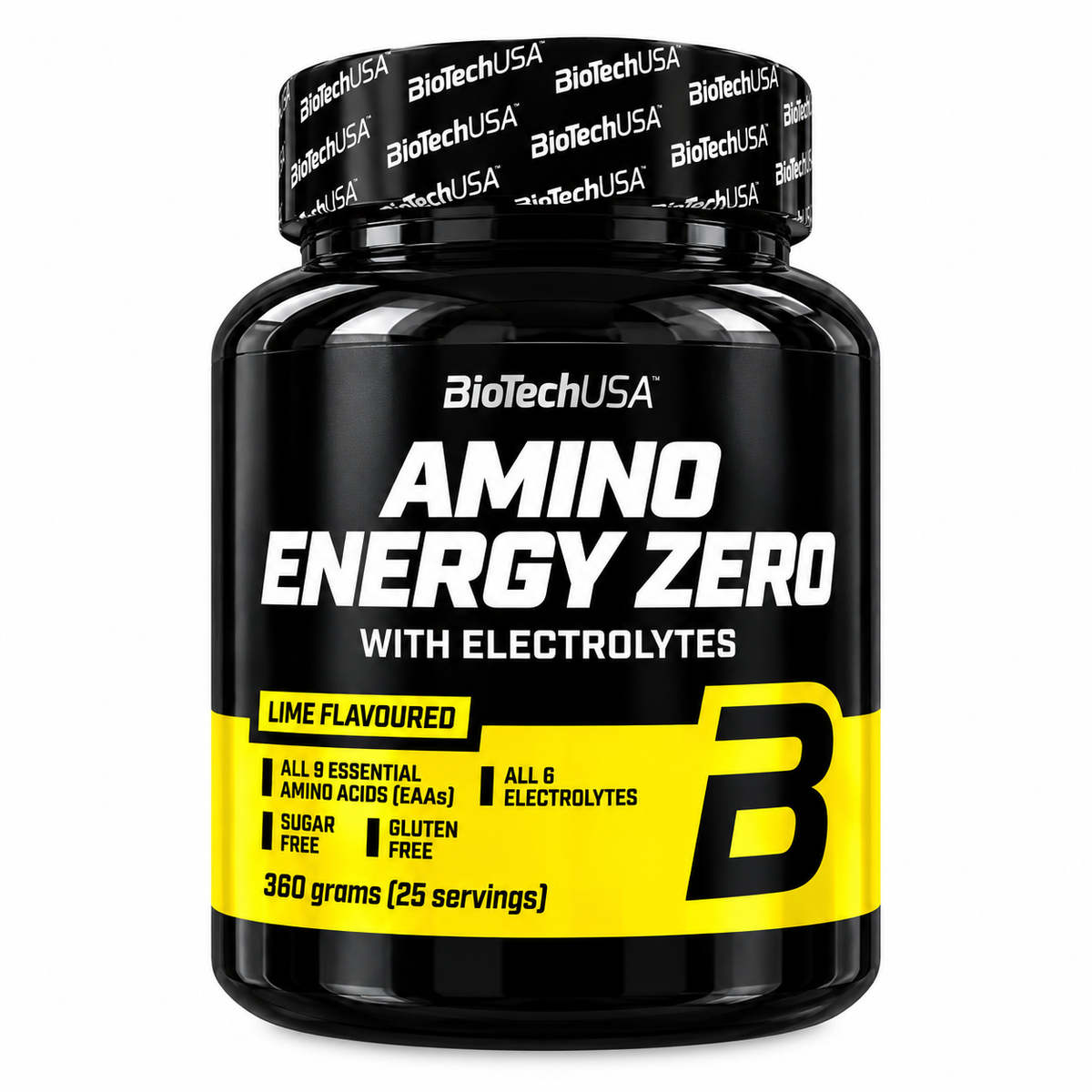 BIOTECHUSA AMINO ENERGY ZERO WITH ELECTROLYTES – LIME – 360 G