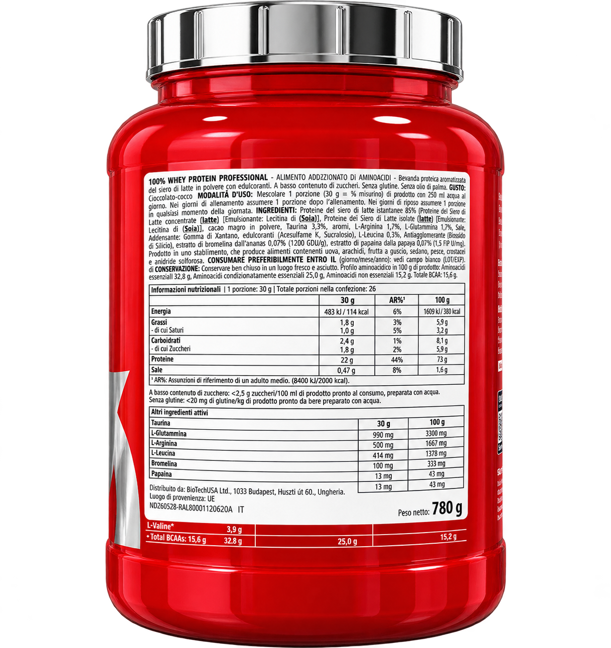 SCITEC  NUTRITION 100% WHEY PROTEIN PROFESSIONAL – 780 G.