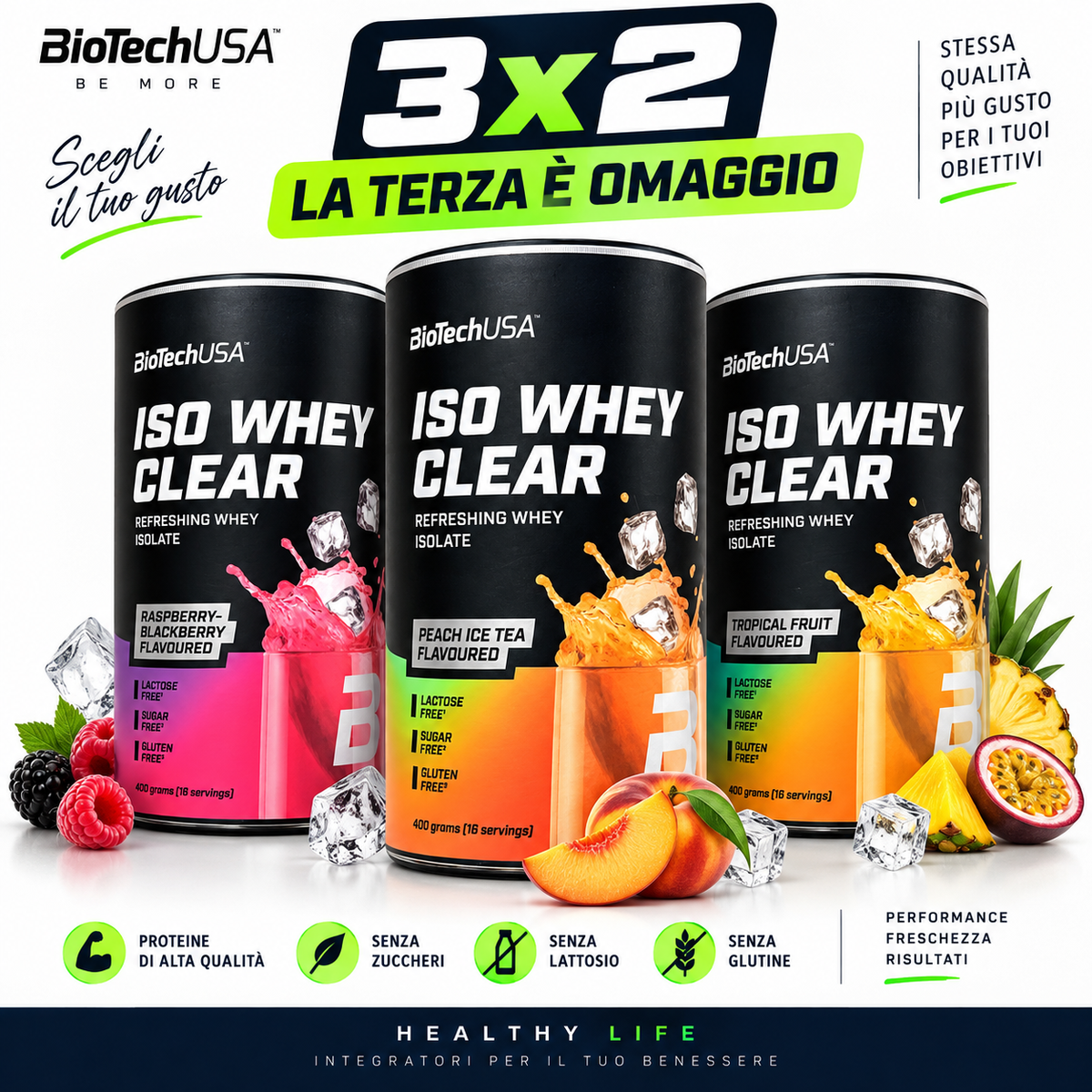 PROMO 3X2 ISO CLEAR BIOTECH 400 G.