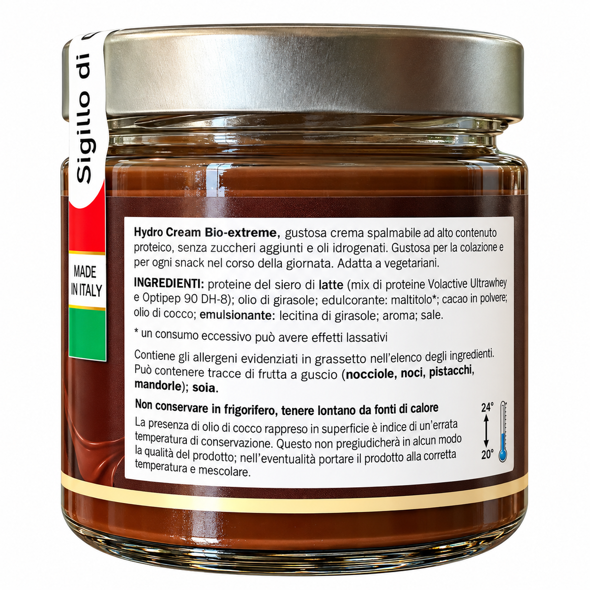 HYDRO CREAM BIO-EXTREME – CREMA PROTEICA AL CIOCCOLATO FONDENTE – 380 G