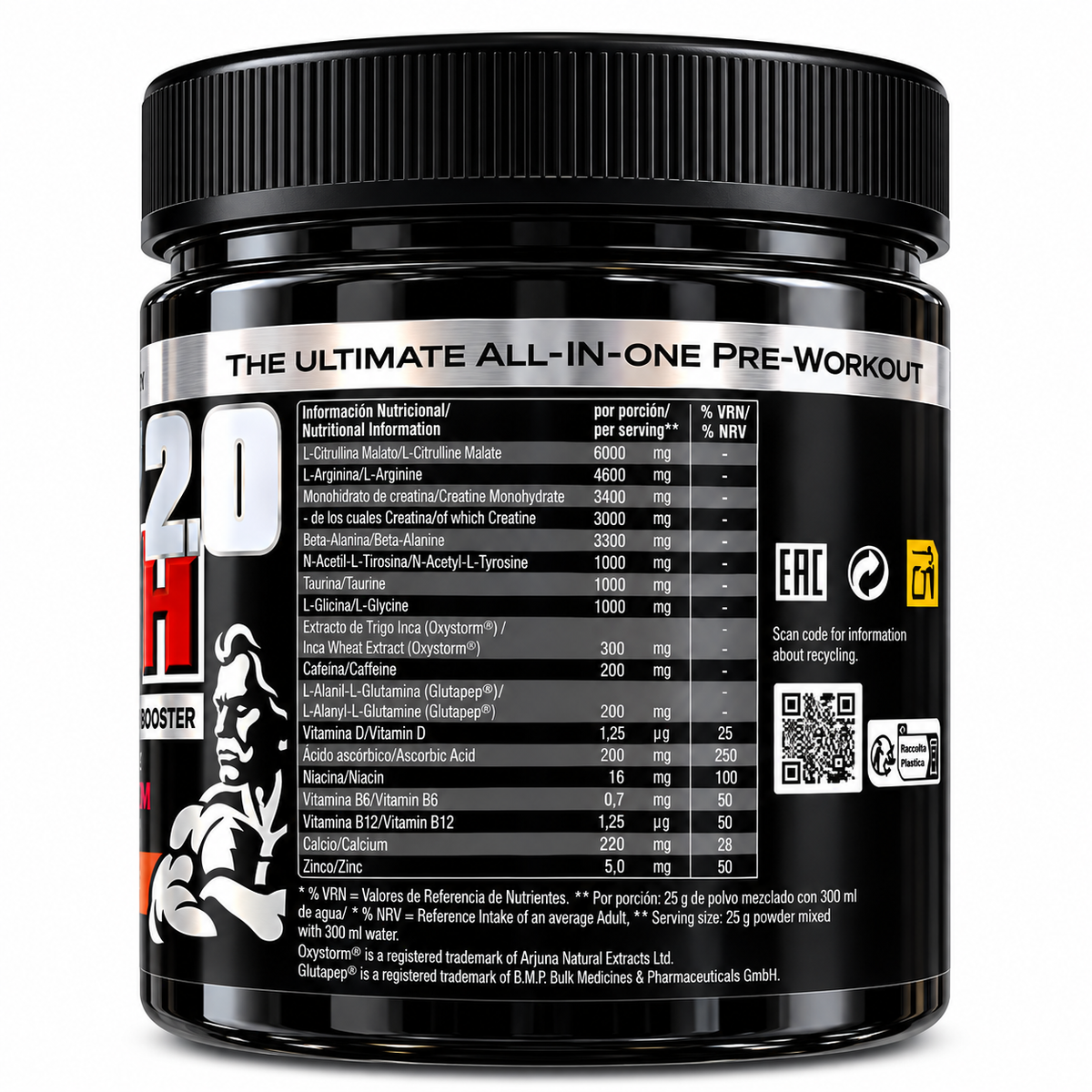 WEIDER TOTAL RUSH 2.0 – PRE-WORKOUT BOOSTER GUSTO ARANCIA