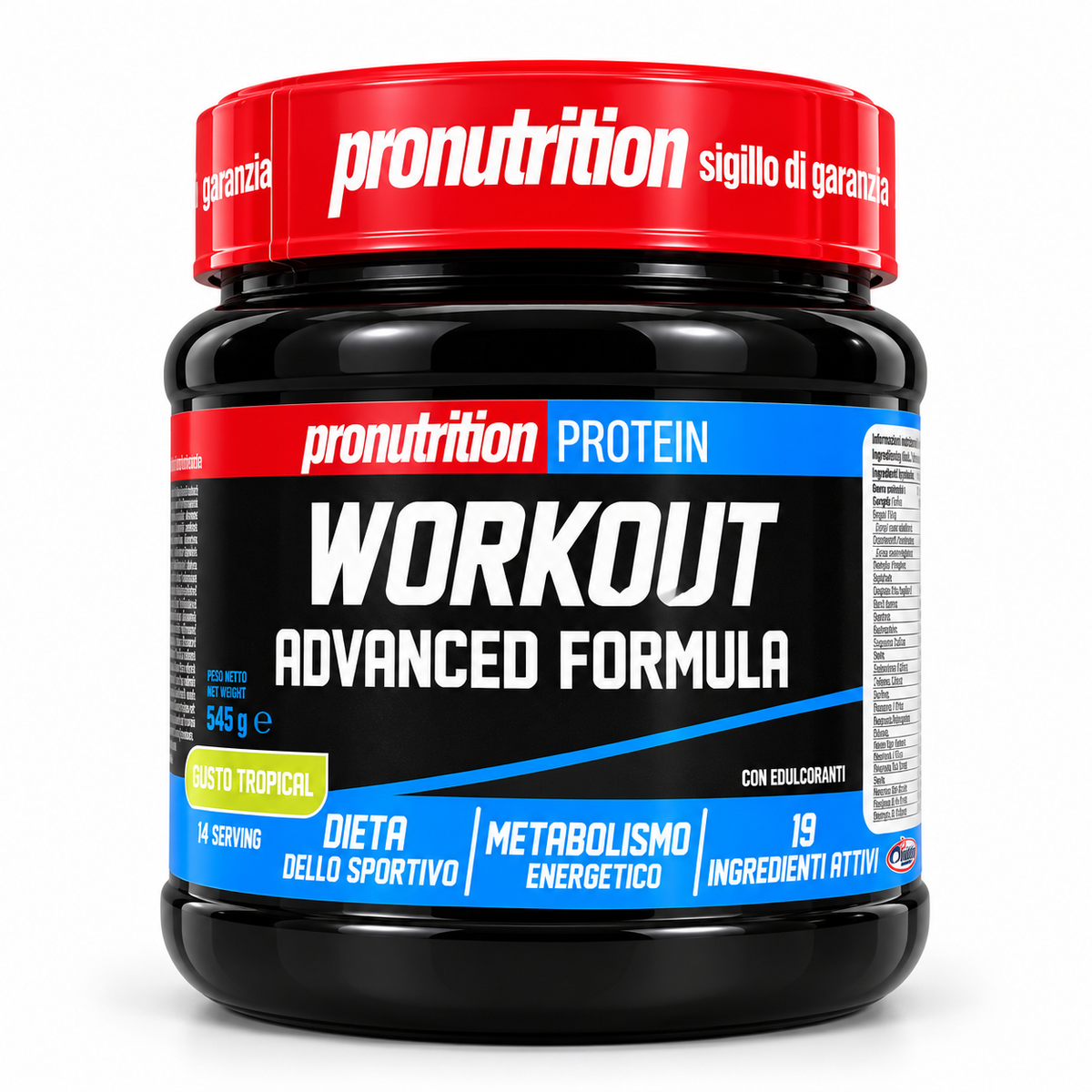 PRONUTRITION WORKOUT ADVANCED FORMULA 645 G – INTEGRATORE SPORTIVO LEMON TROPICAL CON CREATINA, AMINOACIDI E VITAMINE