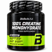 BIOTECHUSA 100% CREATINE MONOHYDRATE 500 G – CREATINA MONOIDRATO MICRONIZZATA