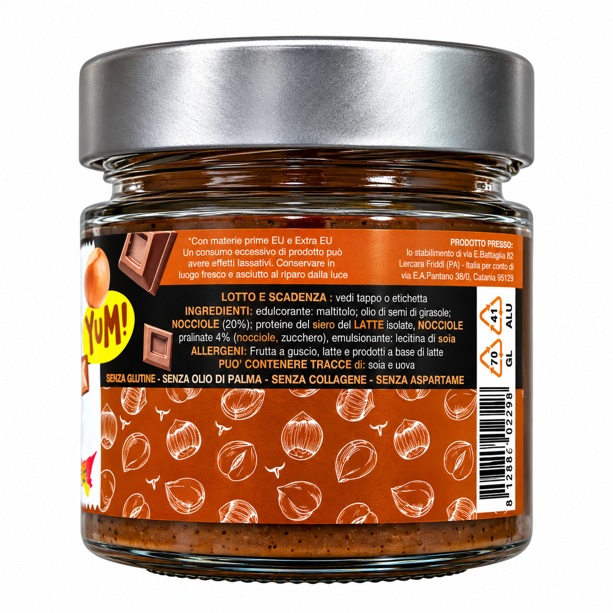 CREMA PROTEICA ZERO CROCK NOCCIOLINO – 250 G INJECT NUTRITION