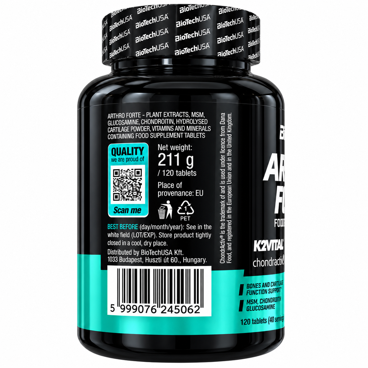 ARTHRO FORTE 120 COMPRESSE – BIOTECHUSA | GLUCOSAMINA, CONDROITINA, MSM E COLLAGENE