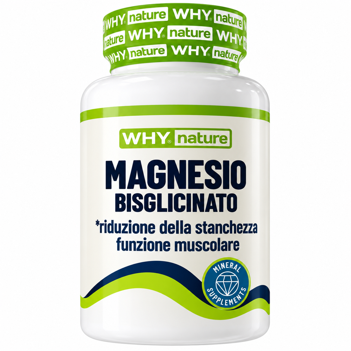 MAGNESIO BISGLICINATO WHY NATURE 90 COMPRESSE – 300 MG DI MAGNESIO