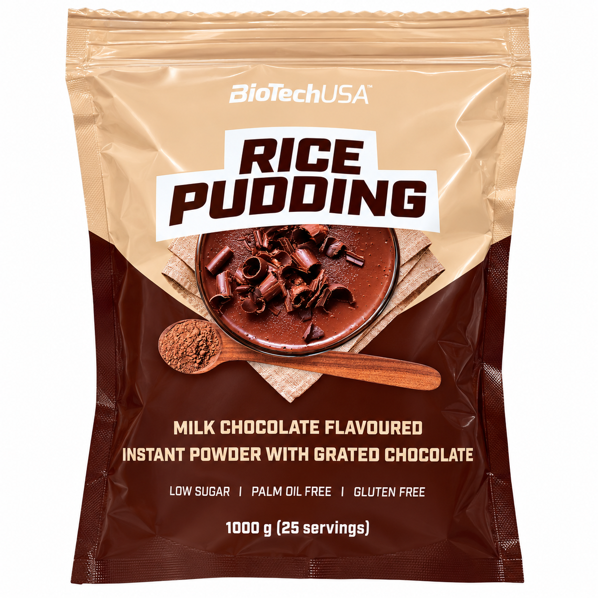 BIOTECHUSA RICE PUDDING 1000 G – MILK CHOCOLATE