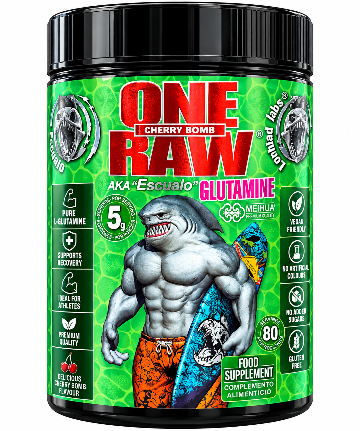 ONE RAW GLUTAMINE – CHERRY BOMB – 400 G
