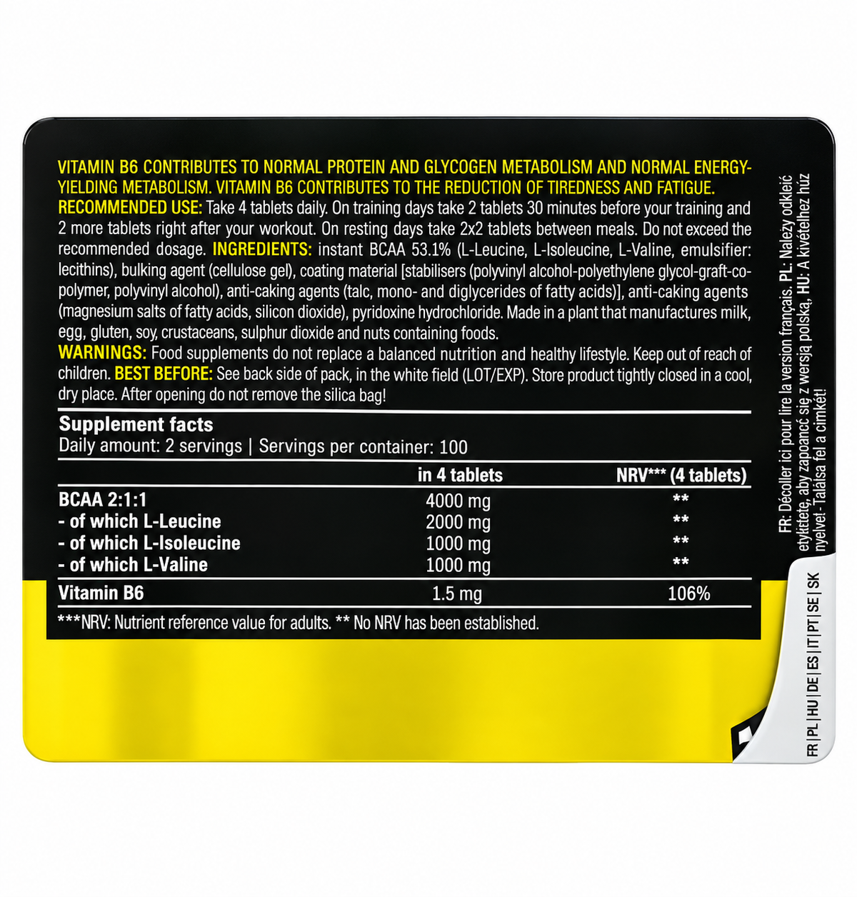 BCAA + B6 – 200 COMPRESSE