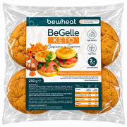 BEGELLE KETO BEWHEAT 250 G – CURCUMA E SESAMO | BUN PROTEICI E RICCHI DI FIBRE