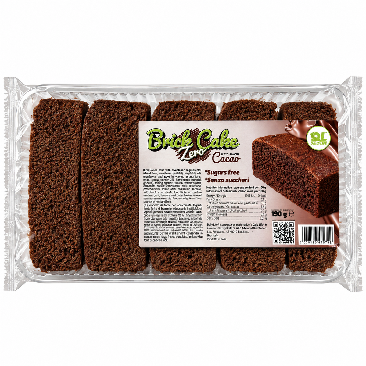 BRICK CAKE ZERO YOGURT – SENZA ZUCCHERI 190 G