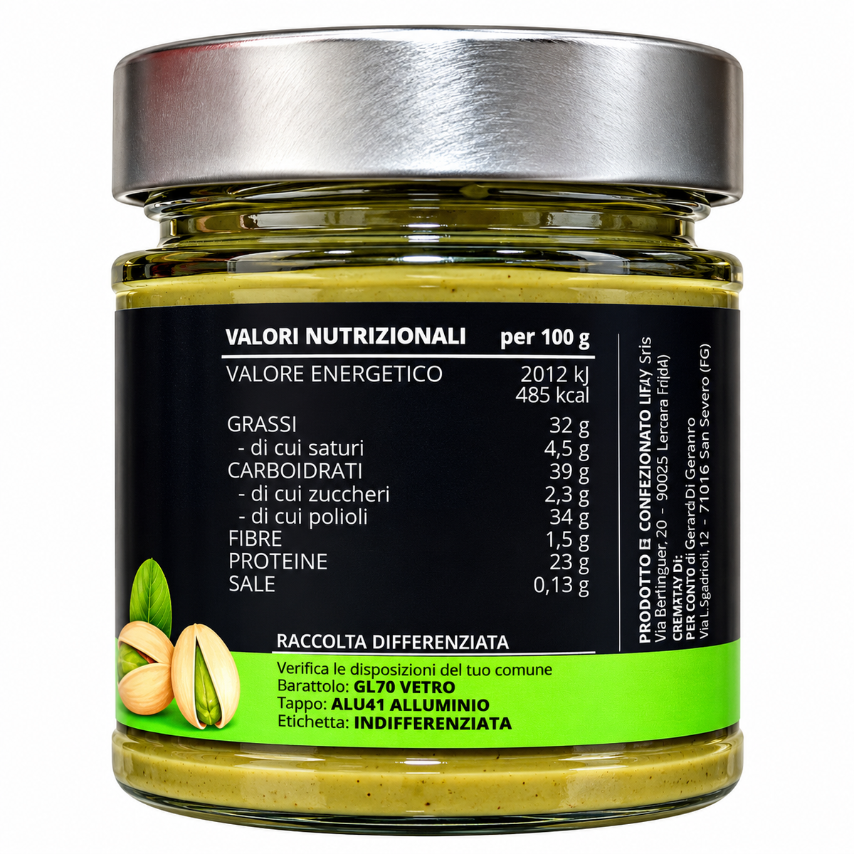 CREMA PROTEICA AL PISTACCHIO 200 G – HEALTHY LIFE