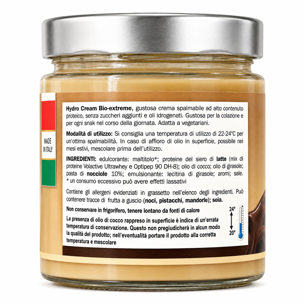 CREMA PROTEICA SPALMABILE GUSTO NOCCIOLATO BIANCO 380 g