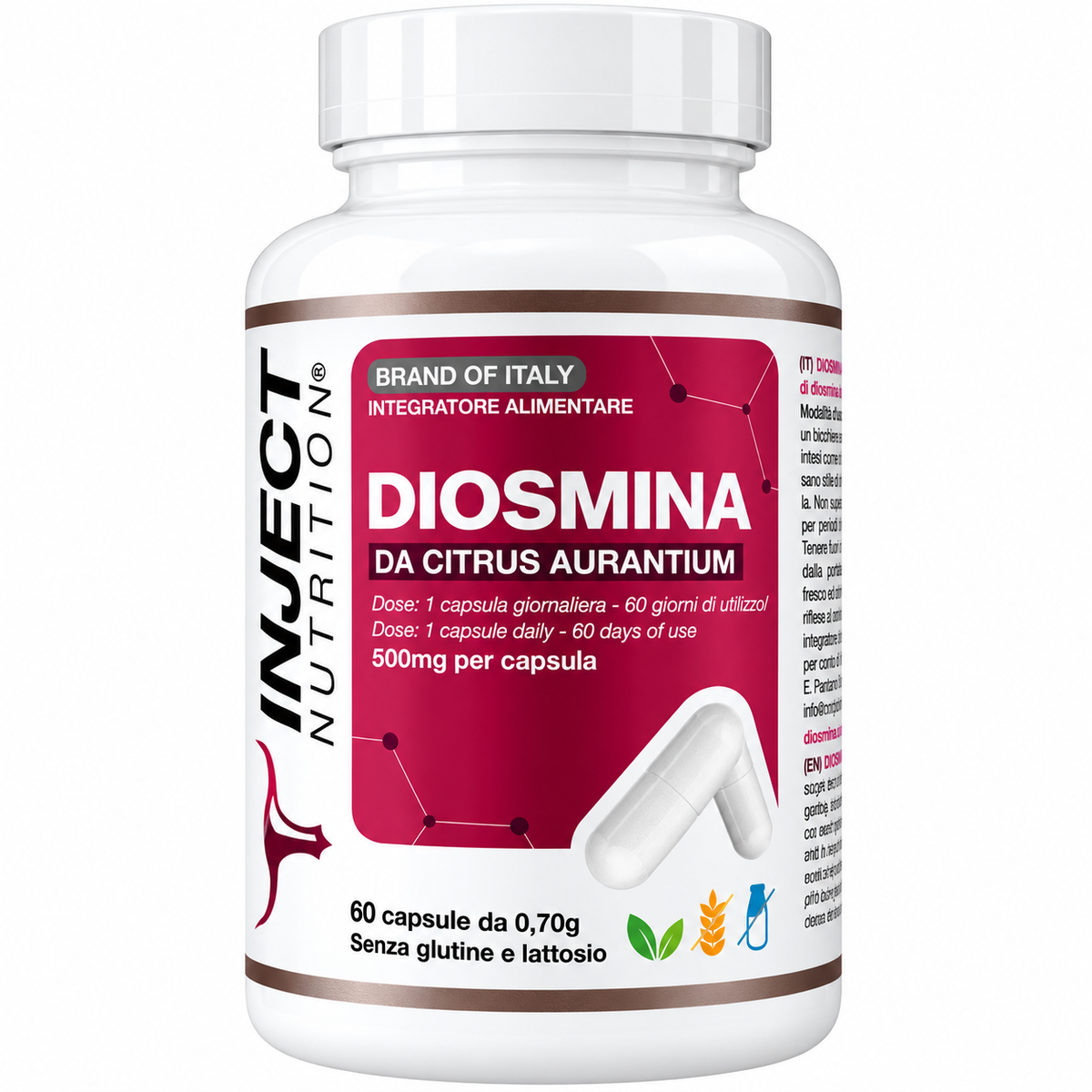 DIOSMINA DA CITRUS AURANTIUM – 500 MG | 60 CAPSULE