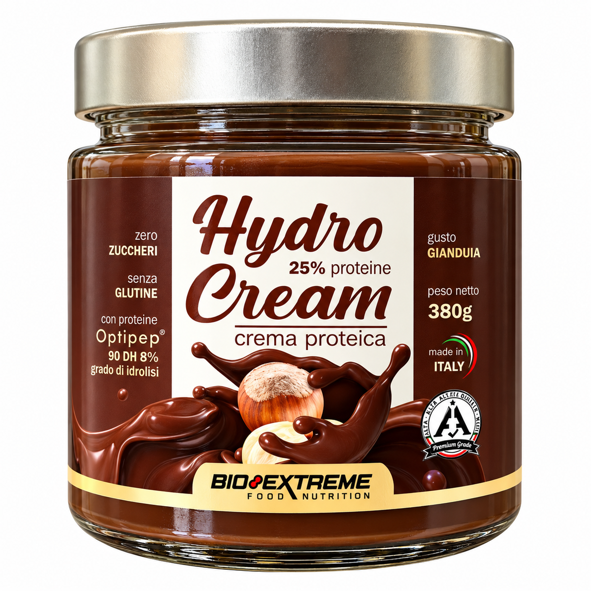 HYDRO CREAM BIO-EXTREME – CREMA PROTEICA GIANDUIA 380 G