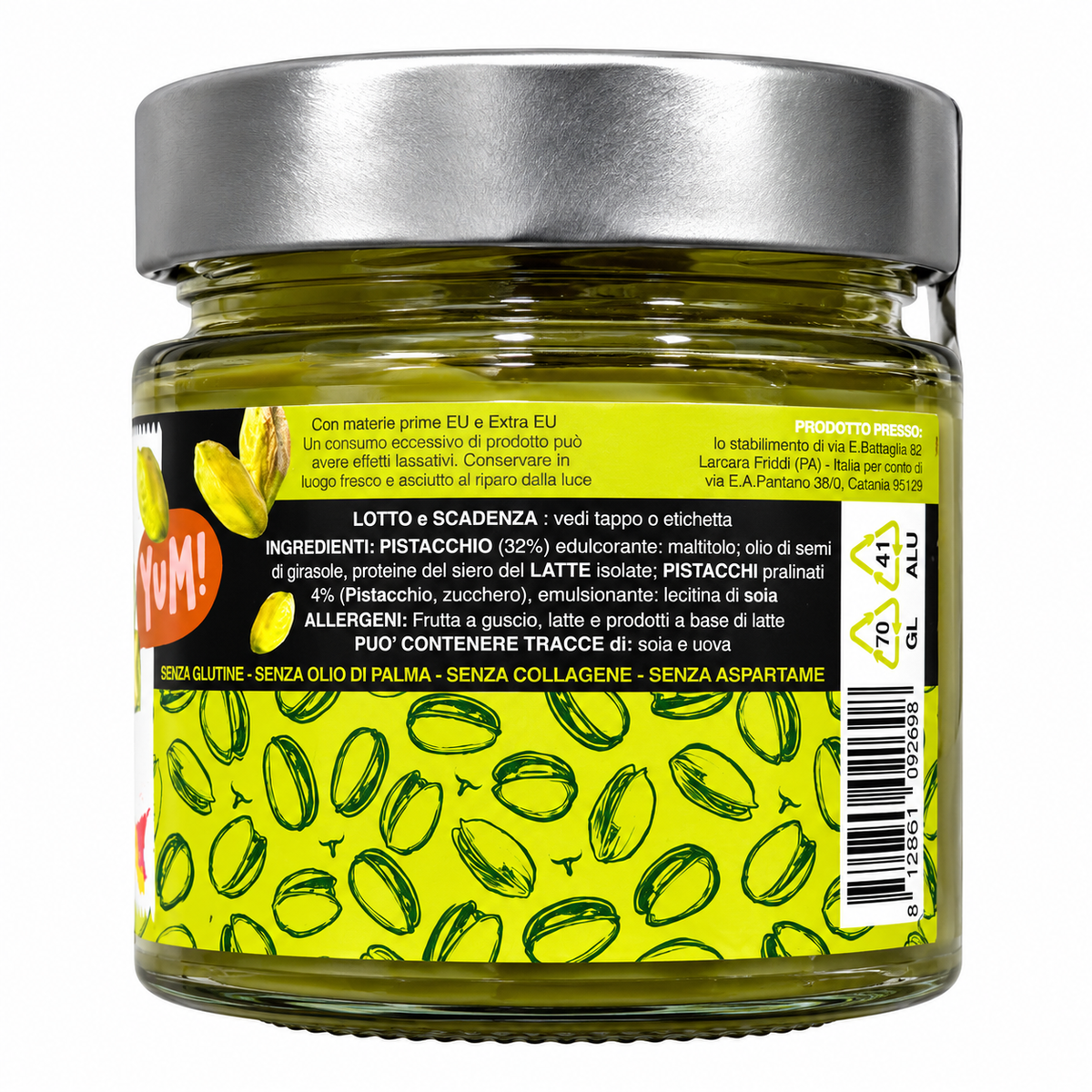 CREMA PROTEICA ZERO CROCK PISTACCHIO – 250 G INJECT NUTRITION