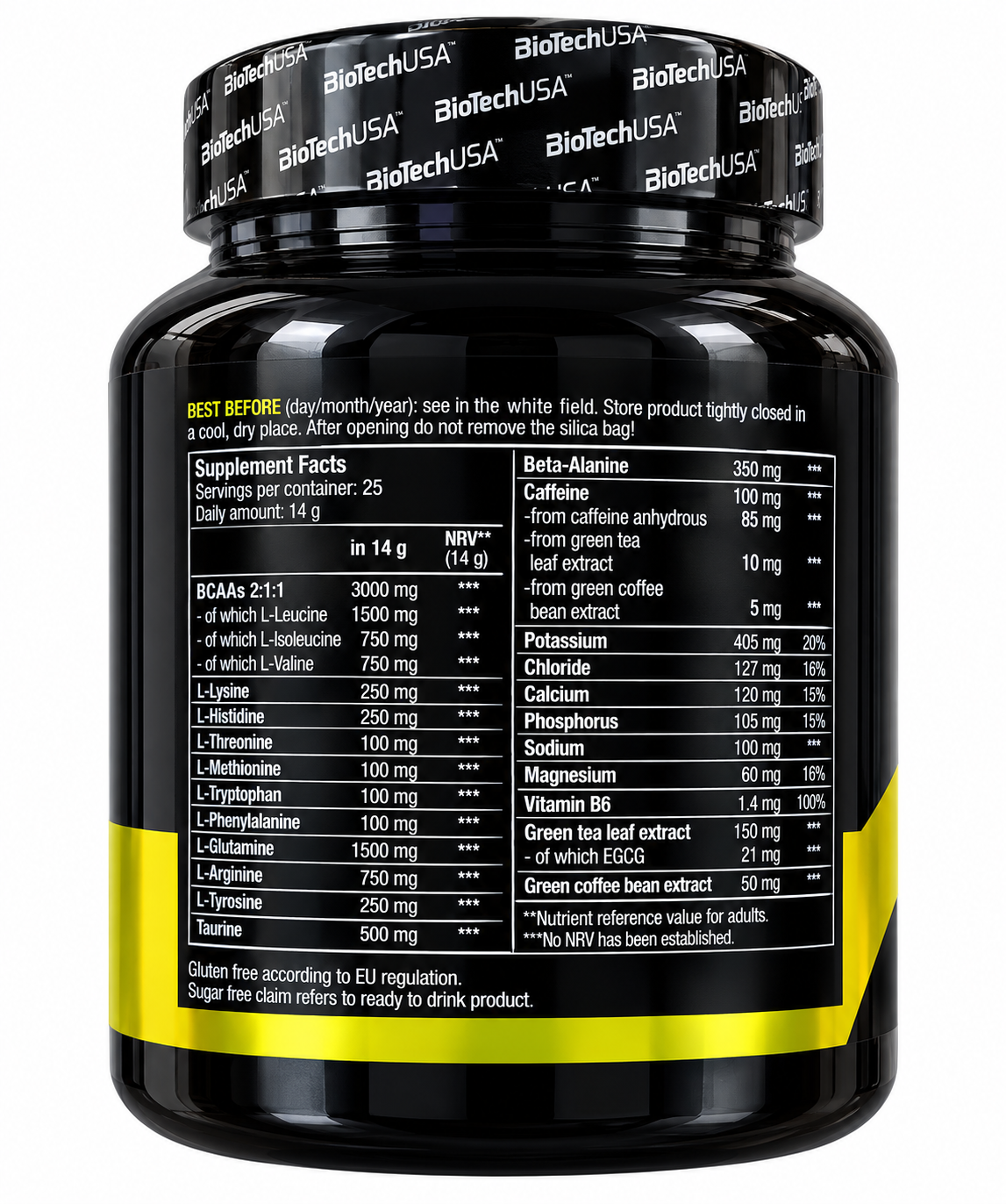BIOTECHUSA AMINO ENERGY ZERO WITH ELECTROLYTES – LIME – 360 G