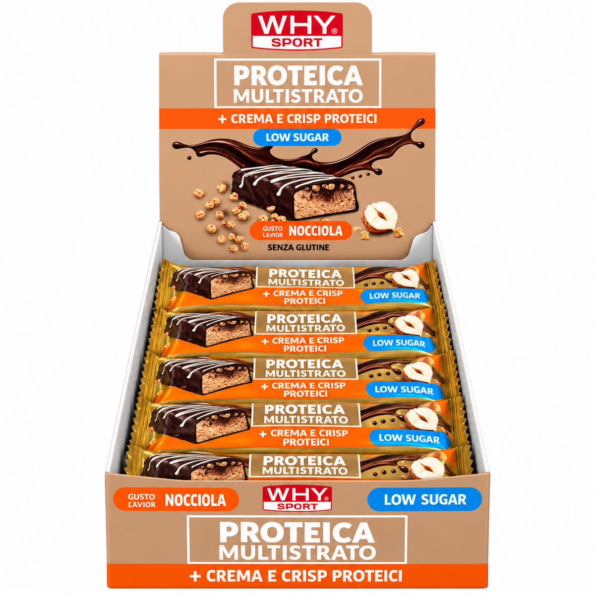 WHY SPORT PROTEICA MULTISTRATO NOCCIOLA 60 G