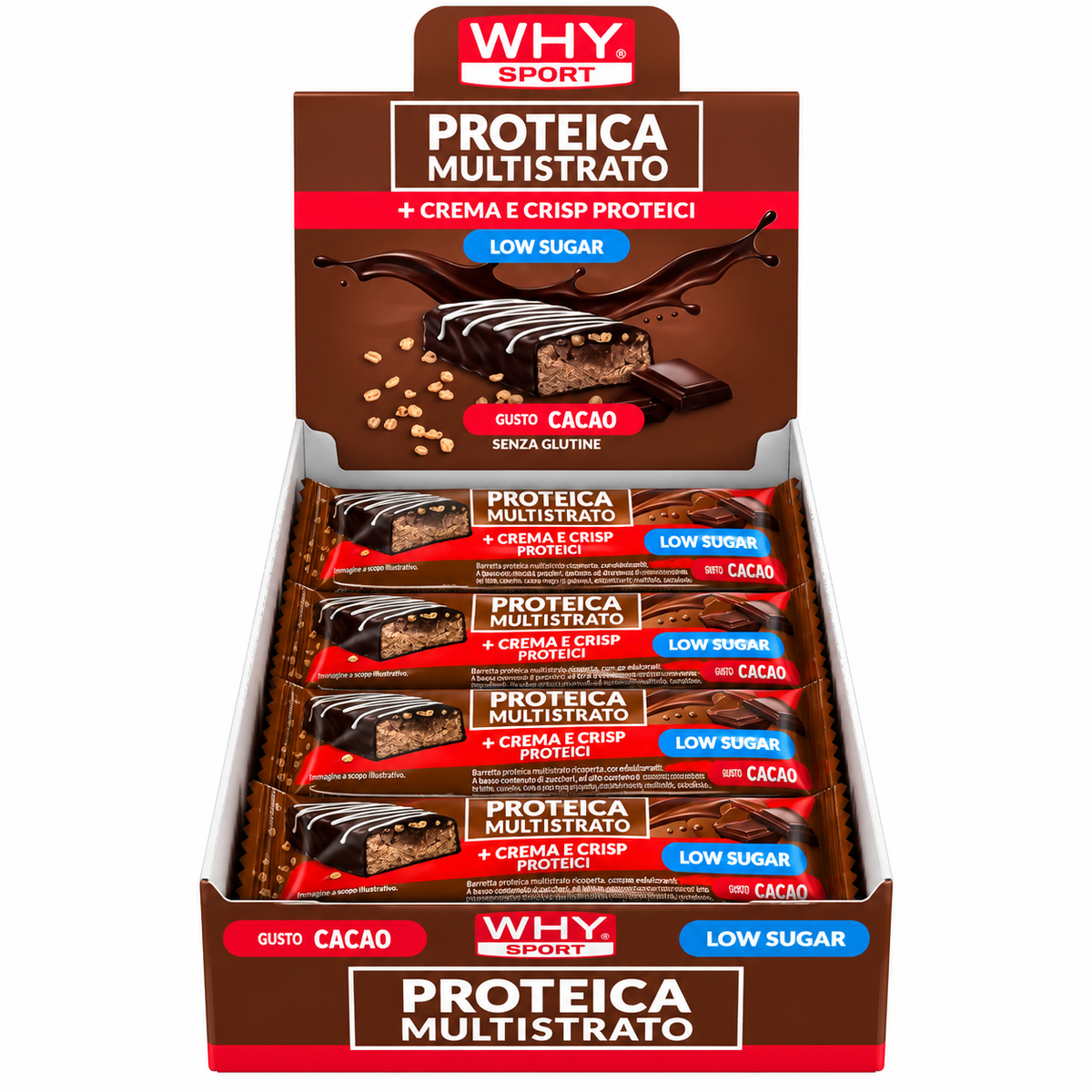 WHY SPORT PROTEICA MULTISTRATO GUSTO CACAO 60 G