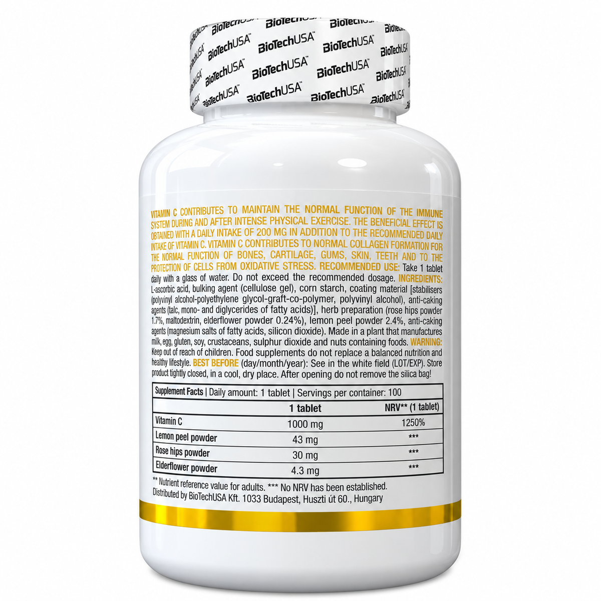 VITAMIN C 1000 100 CPS – BIOTECHUSA