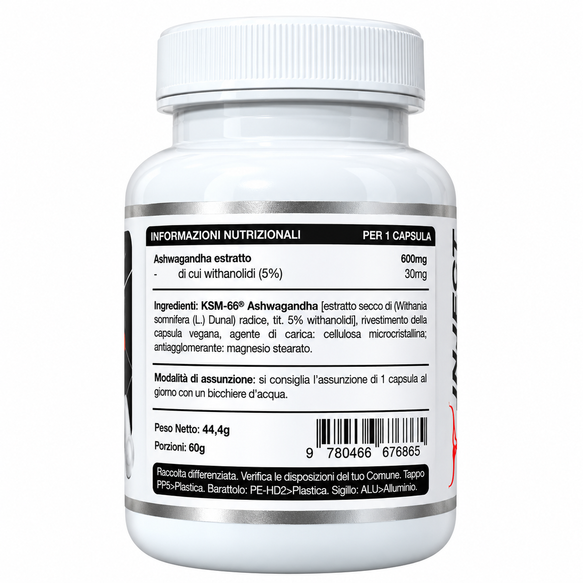 ASHWA+ KSM-66 ASHWAGANDHA – 60 CAPSULE INJECT NUTRITION