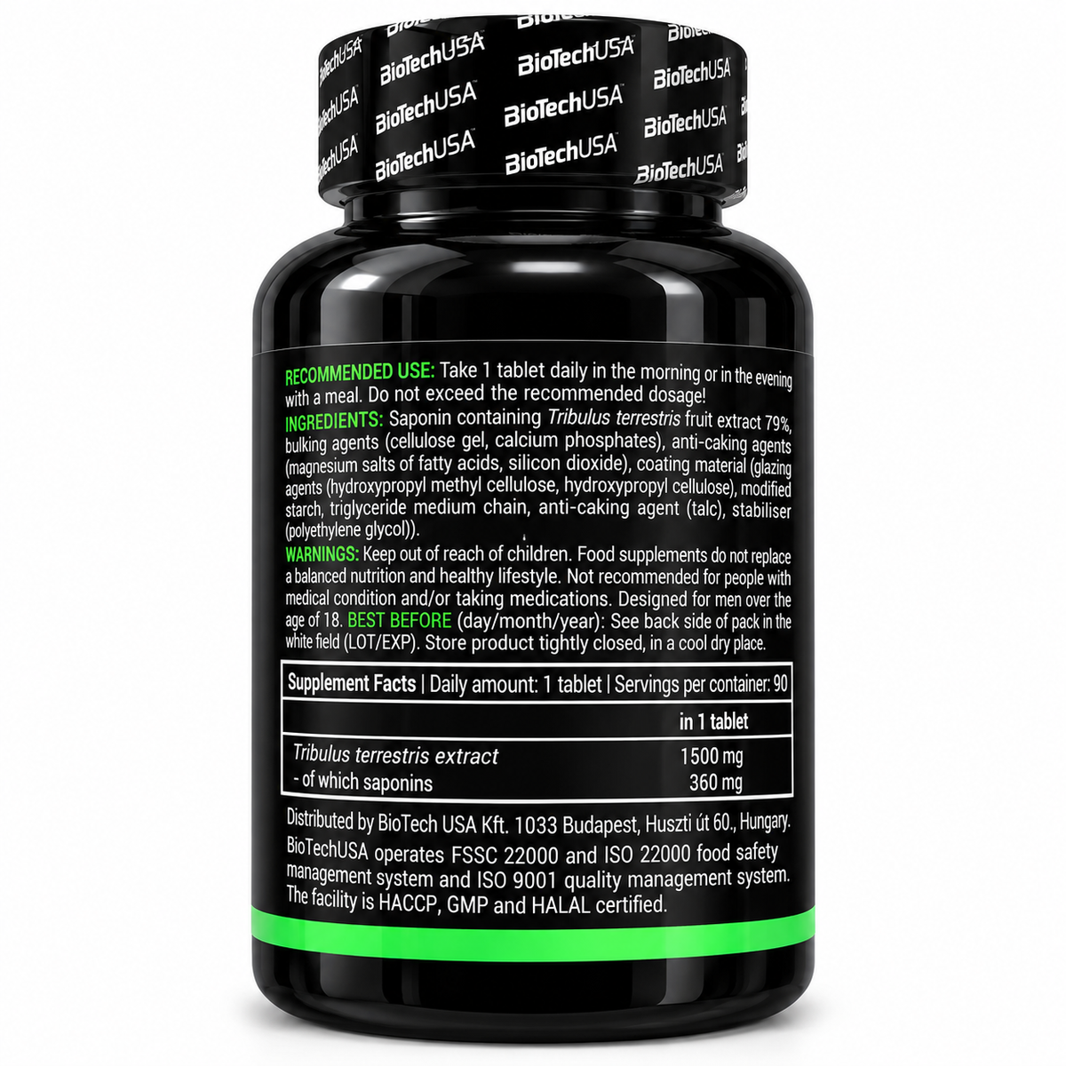 BIOTECHUSA TRIBULUS MAXIMUS – INTEGRATORE DI TRIBULUS TERRESTRIS 1500 MG