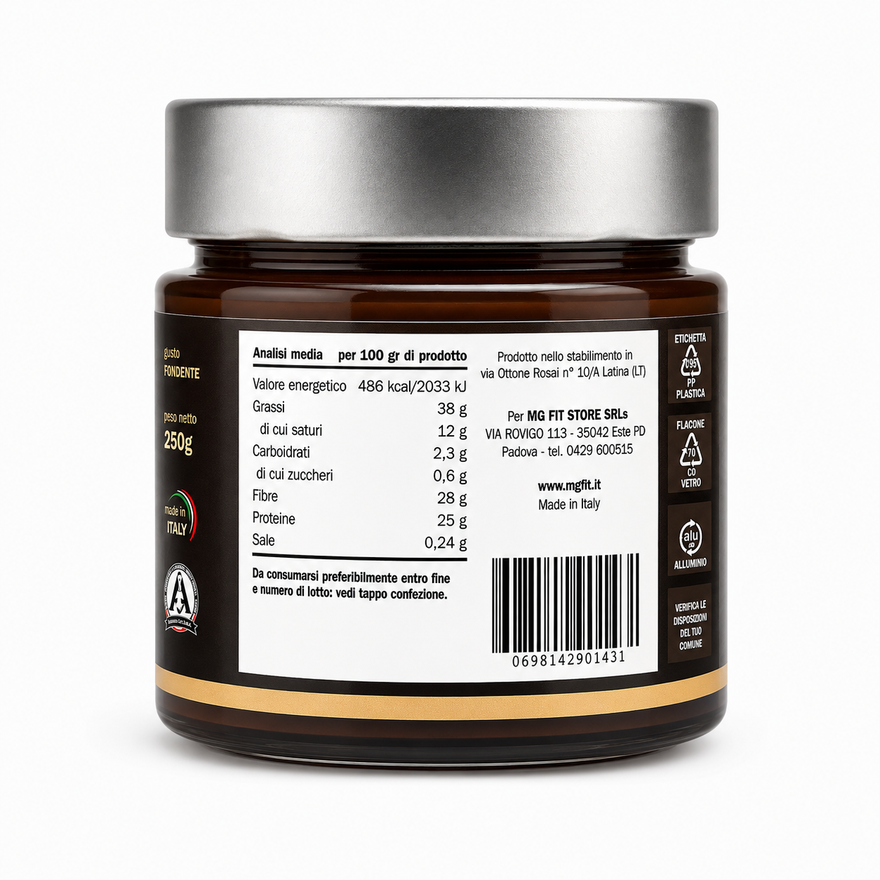 HYDRO CREAM KETO – Crema Proteica Fondente