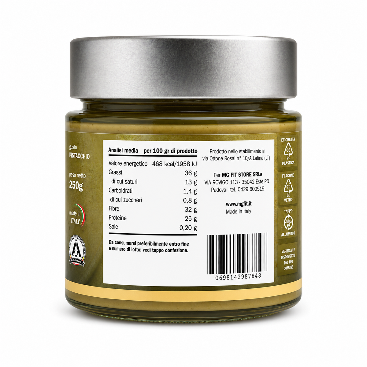 HYDRO CREAM KETO – CREMA PROTEICA AL PISTACCHIO