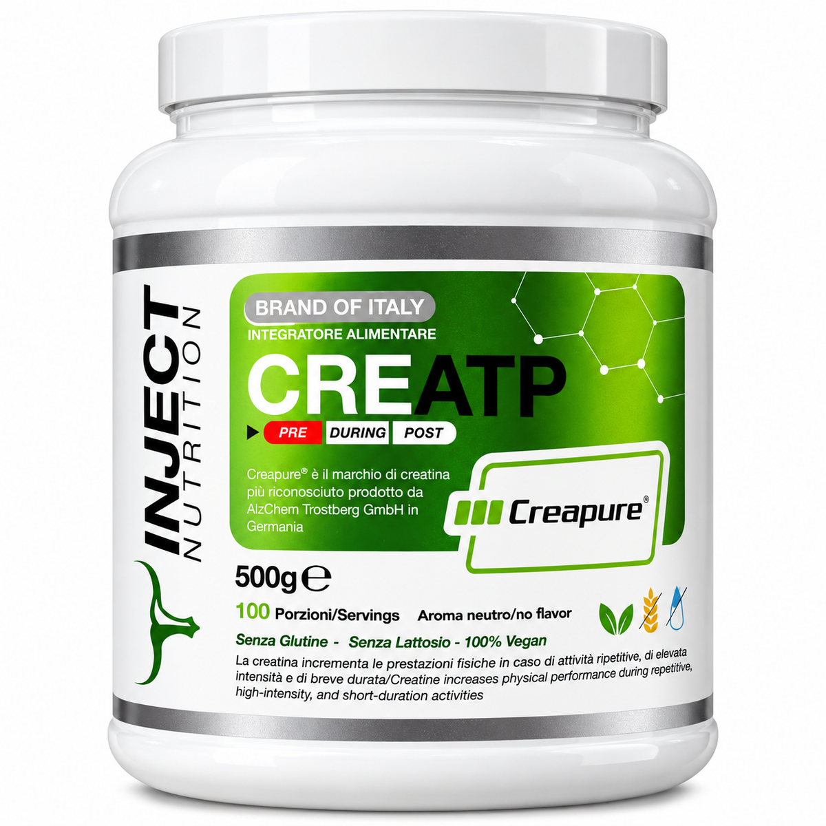 CREATP CREAPURE® – CREATINA MONOIDRATO 500 G