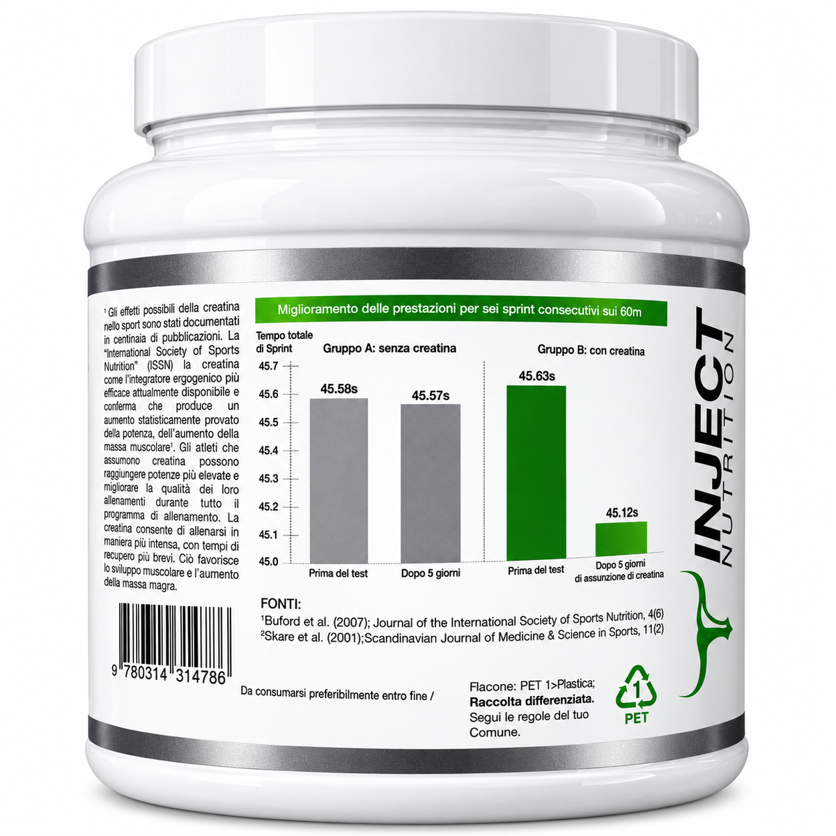 CREATP CREAPURE® – CREATINA MONOIDRATO 500 G
