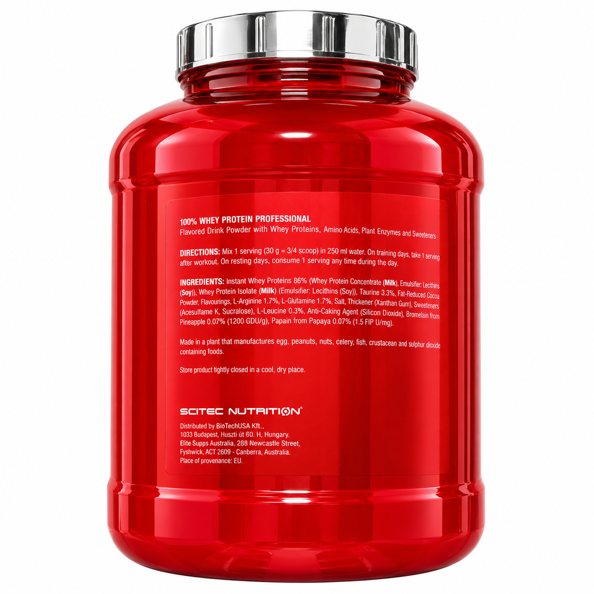 100% WHEY PROTEIN PROFESSIONAL 1816 G SCITEC NUTRITION