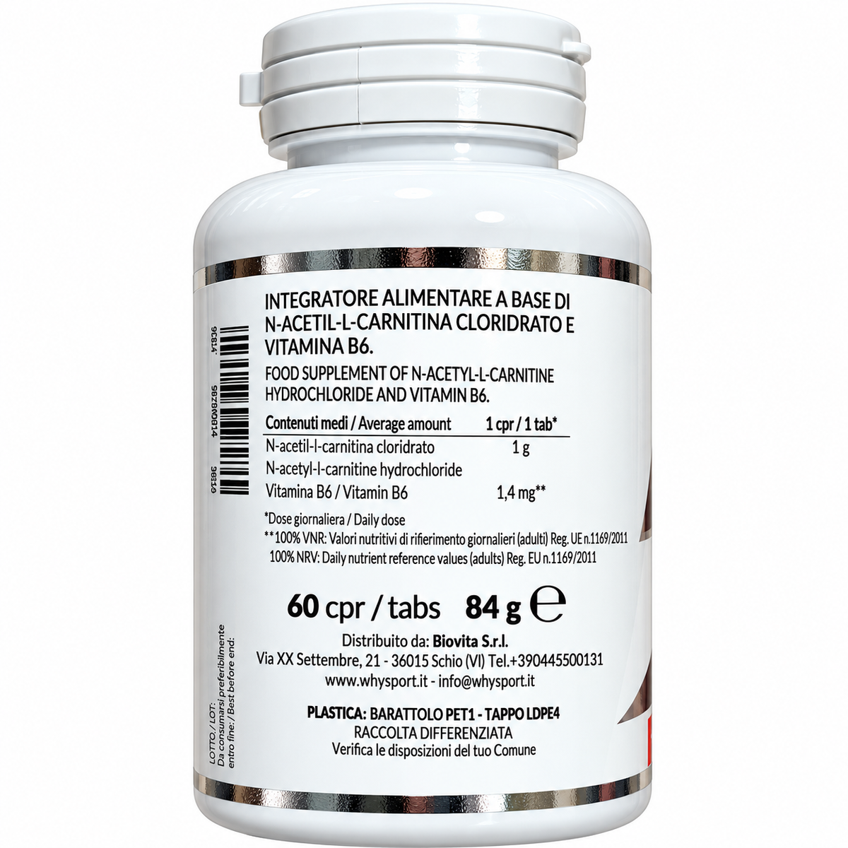 WHY SPORT ALC 1000 – 60 COMPRESSE