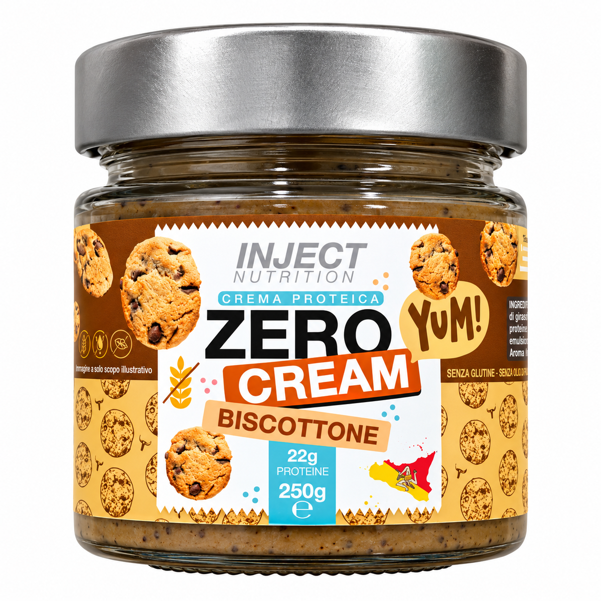CREMA PROTEICA ZERO CREAM AL GUSTO BISCOTTONE – 250 G INJECT NUTRITION