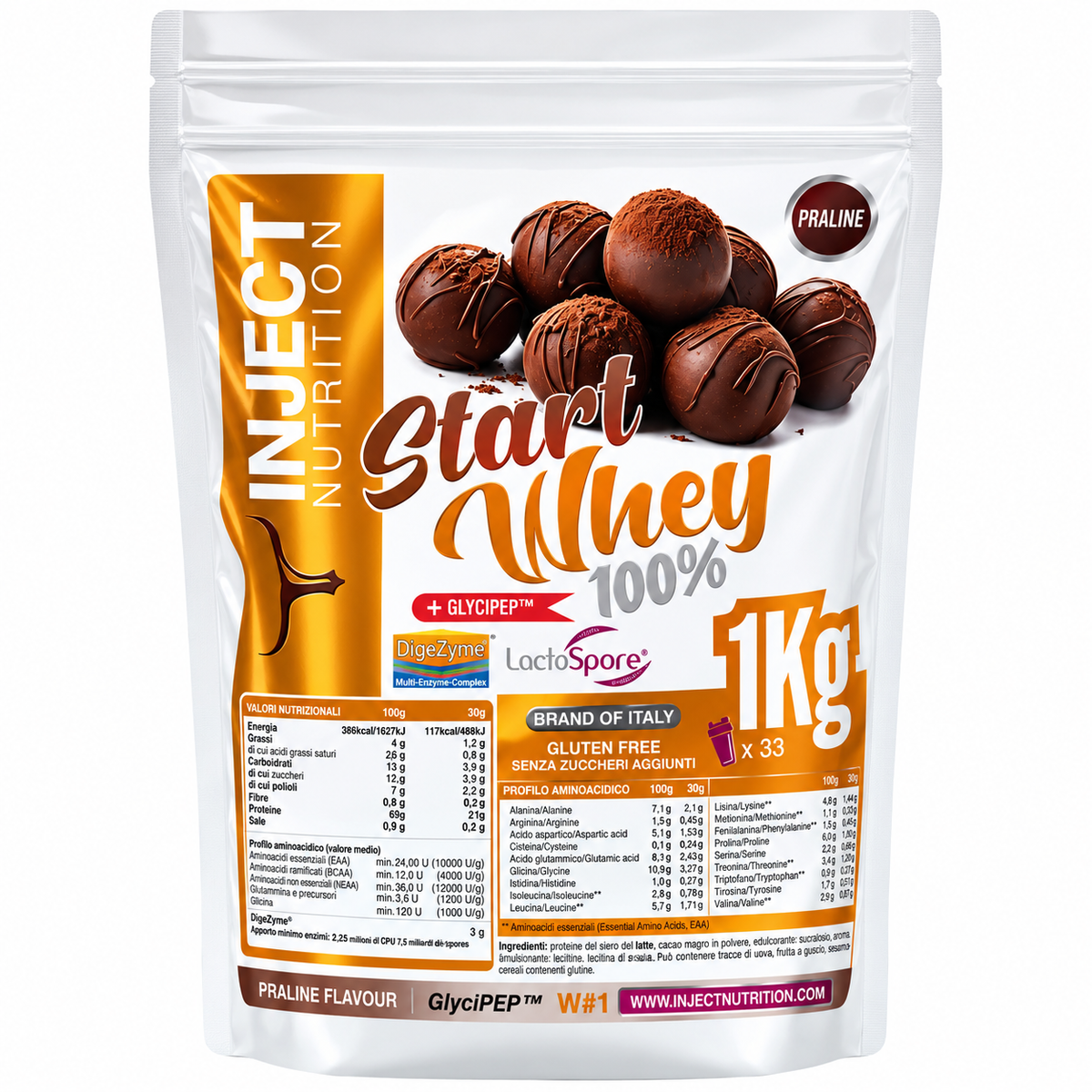 START WHEY 100%  1 KG INJECT NUTRITION