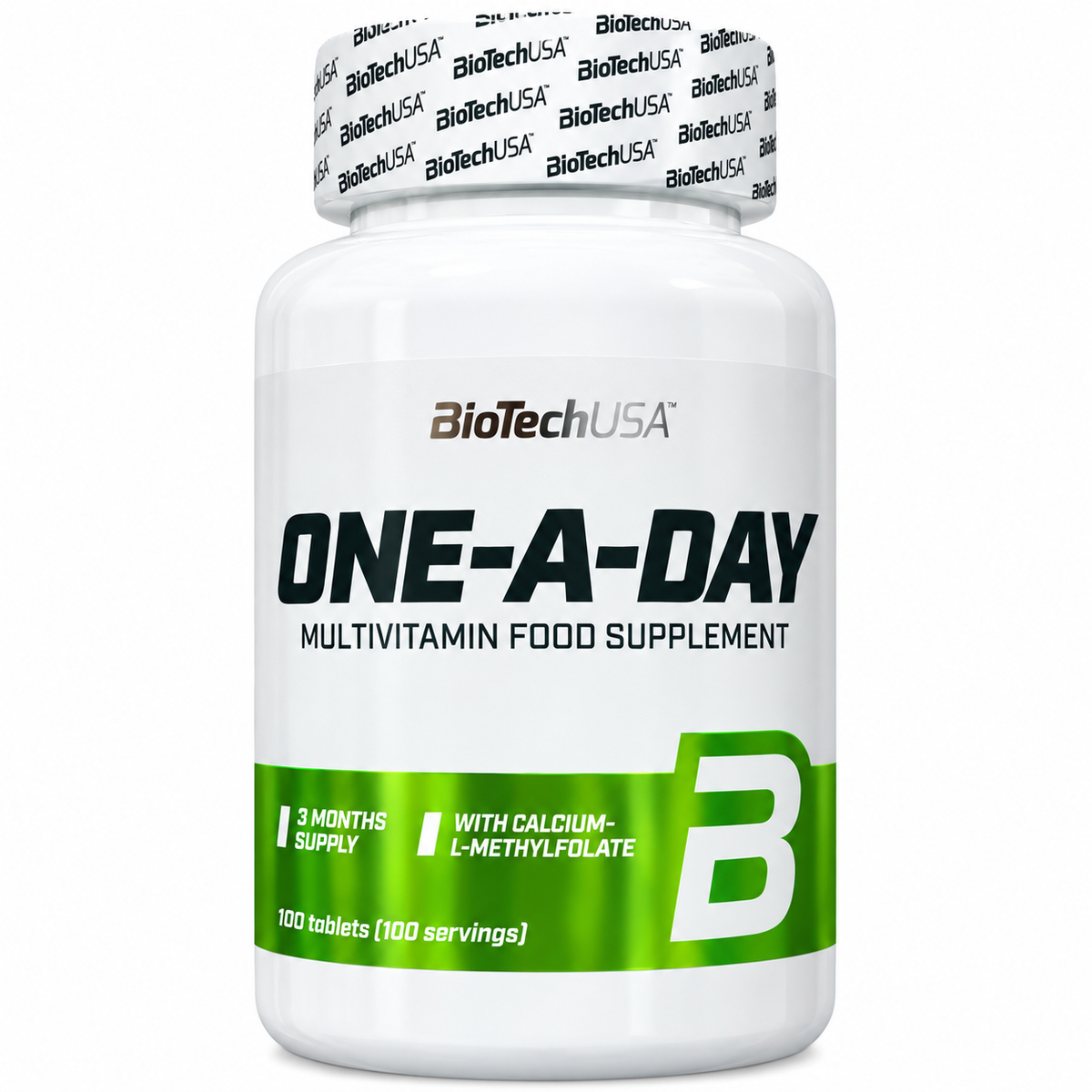 BIOTECHUSA ONE-A-DAY – MULTIVITAMINICO CON CALCIO E L-METILFOLATO – 100 COMPRESSE