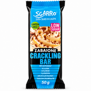 SGARRO ZABAIONE CRACKLING BAR 50 G – BARRETTA PROTEICA CON EAA E BCAA